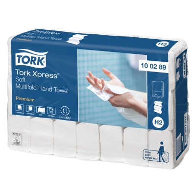 Ręcznik w składce wielopanelowej Tork Premium biały miękki (trzypanelowy)